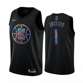 Canotte Uomo Los Angeles Clippers Reggie Jackson 1 Iridescent HWC Collection Swingman